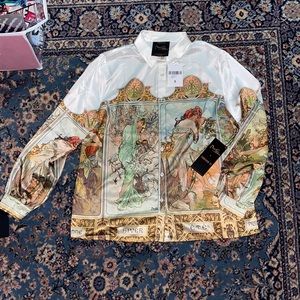 Forever 21 x Mucha button down blouse